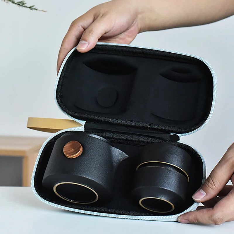 Black Pottery Outdoor Travel T - Korean Tea Set recension och pris
