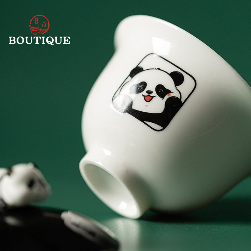 Yishi Talk Panda Travel Set Ca - Korean Tea Set recension och pris